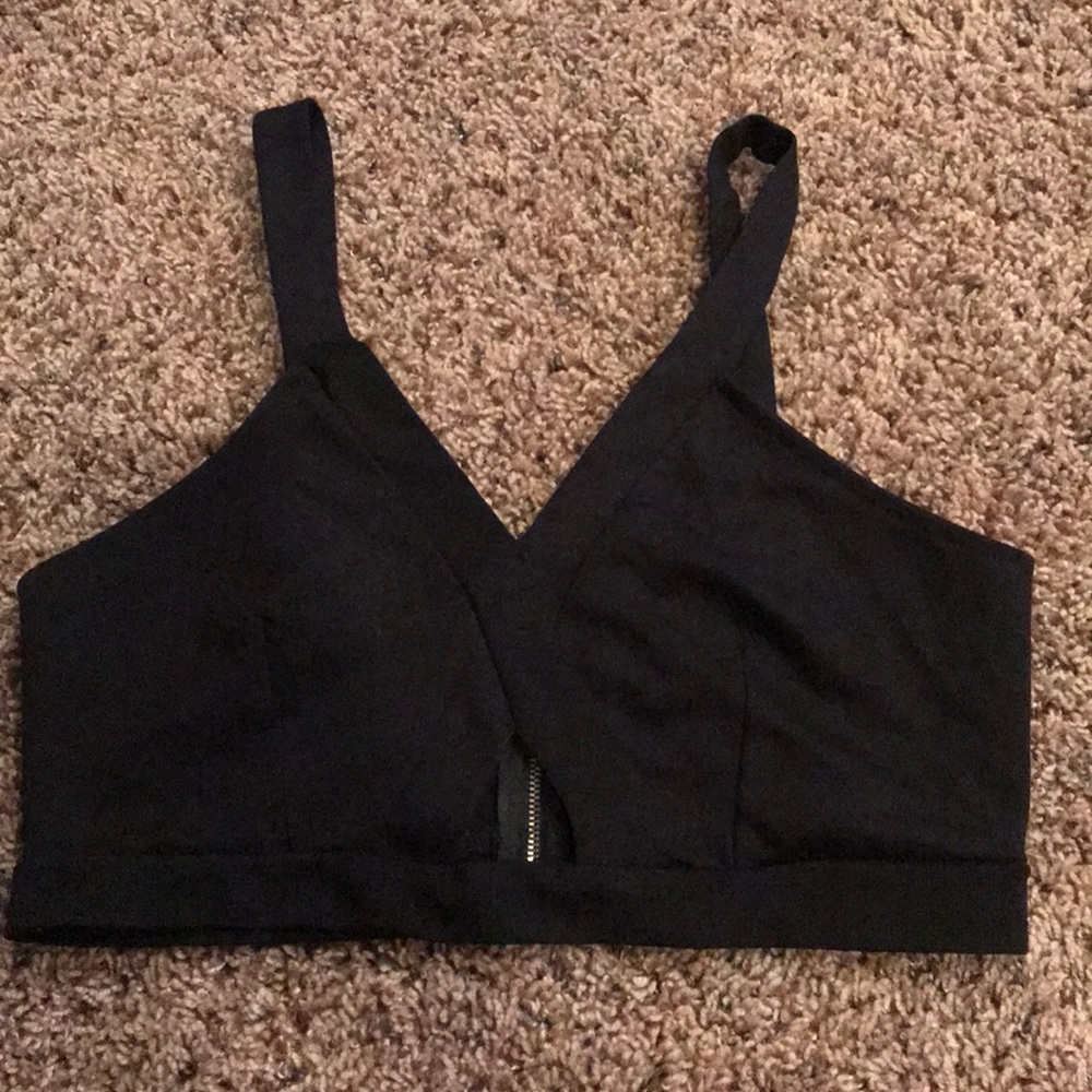Black crop top